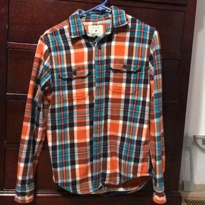 Heavy flannel American eagle button down